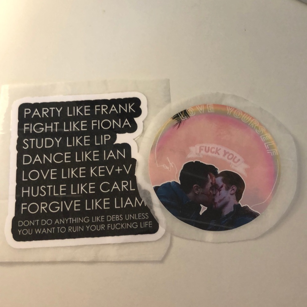 Shameless STICKER BUNDLE!! 2 pc.